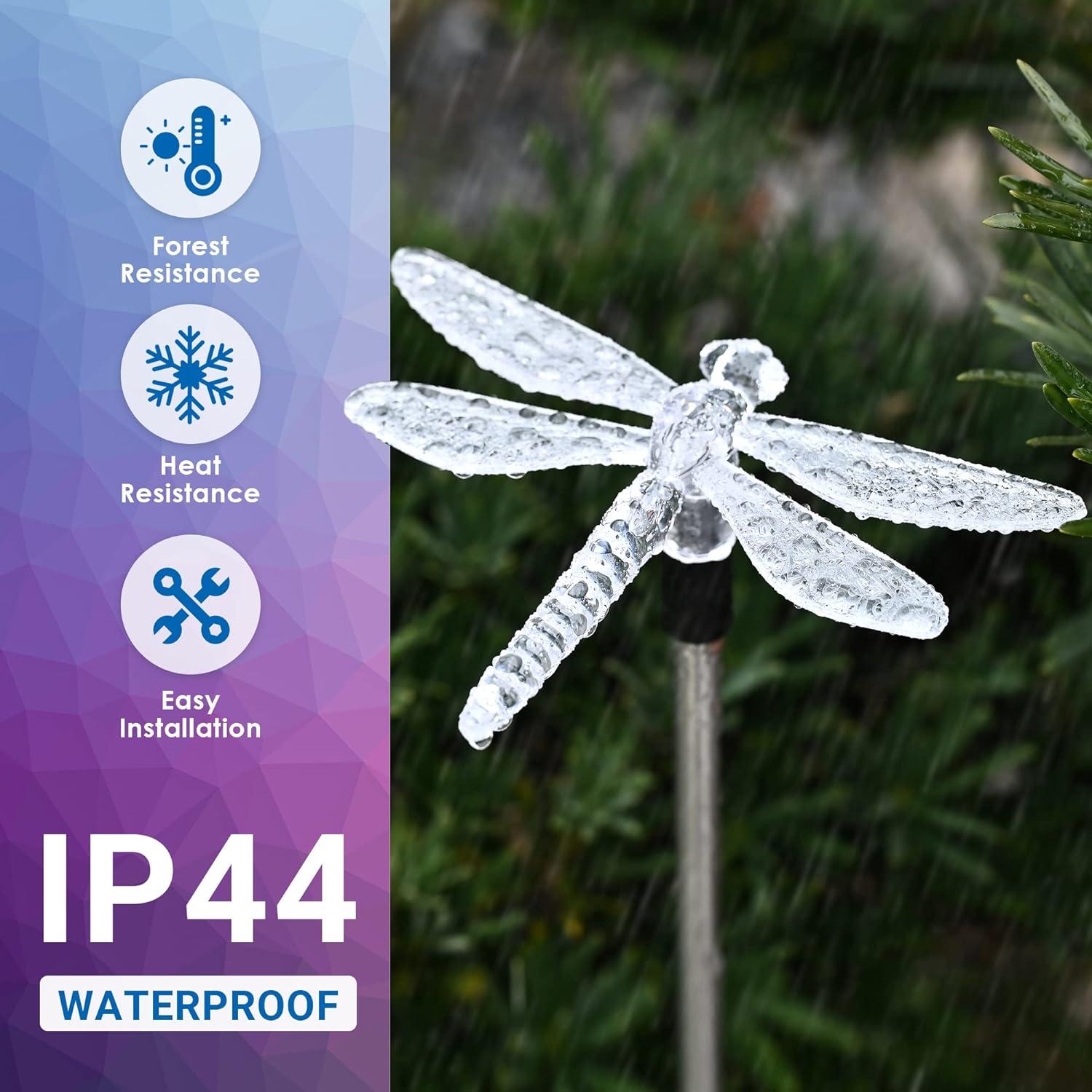 imageSOLPEX Solar Garden Lights 3 Pack Solar Butterfly Lights Yard Decorations MultiColor Changing LED Bird Light Stakes Yard Light for Garden Patio ampamp Lawn6
