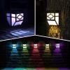 imageSOLPEX 16 Pack Solar Deck Lights Outdoor Solar Fence Lights2 Modes Christmas Garden Decoration LightsRBGWarm White LED Decorative Lighting for GardenYardPostPathampampDrivewaySOLAR DECK LIGHT
