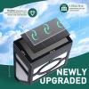 imageSOLPEX 16 Pack Solar Deck Lights Outdoor Solar Fence Lights2 Modes Christmas Garden Decoration LightsRBGWarm White LED Decorative Lighting for GardenYardPostPathampampDrivewaySOLAR DECK LIGHT