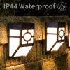 imageSOLPEX 16 Pack Solar Deck Lights Outdoor Solar Fence Lights2 Modes Christmas Garden Decoration LightsRBGWarm White LED Decorative Lighting for GardenYardPostPathampampDrivewaySOLAR DECK LIGHT