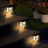 imageSOLPEX 16 Pack Solar Deck Lights Outdoor Solar Fence Lights2 Modes Christmas Garden Decoration LightsRBGWarm White LED Decorative Lighting for GardenYardPostPathampampDrivewaySOLAR DECK LIGHT