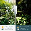 imageSOLPEX 16 Pack Solar Outdoor Lights Pathway Stainless Steel Solar Lights Outdoor WaterproofLED Landscape Lighting Solar Walkway Lights for LandscapePatioLawnYardDrivewayWarm WhiteCold White