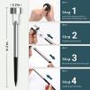 imageSOLPEX 16 Pack Solar Outdoor Lights Pathway Stainless Steel Solar Lights Outdoor WaterproofLED Landscape Lighting Solar Walkway Lights for LandscapePatioLawnYardDrivewayWarm WhiteCold White