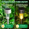 imageSOLPEX 16 Pack Solar Outdoor Lights Pathway Stainless Steel Solar Lights Outdoor WaterproofLED Landscape Lighting Solar Walkway Lights for LandscapePatioLawnYardDrivewayWarm WhiteWarm White