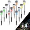 imageSOLPEX 16 Pack Solar Outdoor Lights Pathway Stainless Steel Solar Lights Outdoor WaterproofLED Landscape Lighting Solar Walkway Lights for LandscapePatioLawnYardDrivewayWarm WhiteMulticolor