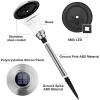 imageSOLPEX 8 Pack Solar Garden Lights Solar Lights Outdoor Waterproof Glass Stainless Steel Automatic Outdoor Solar Lights for Yard Lawn Patio Garden Path Walkway or DrivewayWarm White