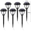 imageSOLPEX Outdoor Solar Lights 6 Pack LED Solar Pathway Lights Outdoor Waterproof Garden Lights Solar Powered Landscape Lighting for Yard Pathway Lawn Warm White