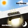 imageSOLPEX Solar Deck Lights Outdoor 16 Pack Solar Step Light Waterproof Led Light for Outdoor Stairs Step Fence Yard Patio and PathwayWarm WhiteBrown
