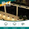 imageSOLPEX Solar Deck Lights Outdoor 16 Pack Solar Step Light Waterproof Led Light for Outdoor Stairs Step Fence Yard Patio and PathwayWarm WhiteBrown