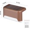 imageSOLPEX Solar Deck Lights Outdoor 16 Pack Solar Step Lights Waterproof Led Solar lights for Outdoor Stairs Step  Fence Yard Patio and PathwayWarm WhiteWarm White