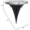 imageSOLPEX Solar Ground Lights 12 Pack Solar Lights Outdoor Waterproof 8 LED Solar Powered Landscape Lighting for Garden Yard Patio Pathway Driveway Walkway Cool WhiteWarm White