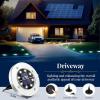 imageSOLPEX Solar Ground Lights 12 Pack Solar Lights Outdoor Waterproof 8 LED Solar Powered Landscape Lighting for Garden Yard Patio Pathway Driveway Walkway Cool WhiteWhite