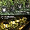 imageSOLPEX Solar Lanterns Outdoor Waterproof 8 Pack Solar Lights Outdoor LED Hanging Lantern Lights Candle Effect Decorative Lights with Stakes for Outside Garden Patio Porch Yard Pathway