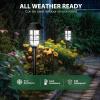 imageSOLPEX Solar Lights for Outside Solar Outdoor Pathway Garden Lights Waterproof Solar Powered Landscape Lighting for Yard Garden Pathway Patio Porch Walkway Driveway 8 PackCold WhiteCold White