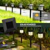 imageSOLPEX Solar Outdoor Lights12 Pack Solar Path Lights Walkway Lights Outdoor Garden Light SolarPowered Pathway Waterproof for Garden Yard Landscape and DrivewayWarm WhiteWarm White