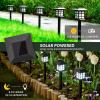 imageSOLPEX Solar Outdoor Lights12 Pack Solar Path Lights Walkway Lights Outdoor Garden Light SolarPowered Pathway Waterproof for Garden Yard Landscape and DrivewayWarm WhiteCold White