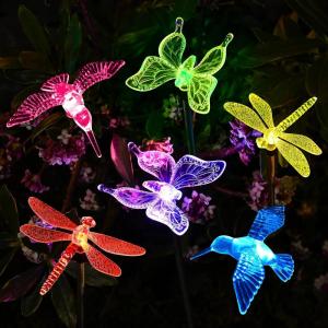 imageSOLPEX Solar Garden Lights 3 Pack Solar Butterfly Lights Yard Decorations MultiColor Changing LED Bird Light Stakes Yard Light for Garden Patio ampamp Lawn6