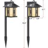 imageSOLPEX Solar Garden Lights Garden Lights Solar Powered Waterproof Solar Yard Lights for Lawn Patio Yard Pathway Walkway and Driveway2 Pack Warm White2