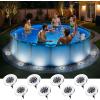 imageSOLPEX 12 Pack Solar Pool Lights for Above Ground Pools Waterproof LED Above Ground Pool Lights Outdoor Pool Decoration AccessoriesCool WhiteCool White