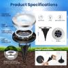 imageSOLPEX 12 Pack Solar Pool Lights for Above Ground Pools Waterproof LED Above Ground Pool Lights Outdoor Pool Decoration AccessoriesCool WhiteCool White
