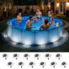 imageSOLPEX 12 Pack Solar Pool Lights for Above Ground Pools Waterproof LED Above Ground Pool Lights Outdoor Pool Decoration AccessoriesCool WhiteCool White