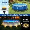 imageSOLPEX 12 Pack Solar Pool Lights for Above Ground Pools Waterproof LED Above Ground Pool Lights Outdoor Pool Decoration AccessoriesCool WhiteWarm White