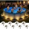 imageSOLPEX 12 Pack Solar Pool Lights for Above Ground Pools Waterproof LED Above Ground Pool Lights Outdoor Pool Decoration AccessoriesCool WhiteWarm White