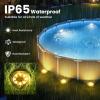 imageSOLPEX 12 Pack Solar Pool Lights for Above Ground Pools Waterproof LED Above Ground Pool Lights Outdoor Pool Decoration AccessoriesCool WhiteWarm White